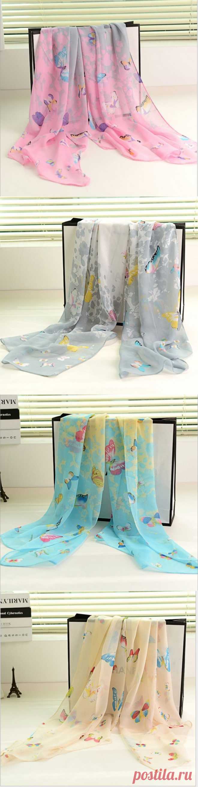 Aliexpress.com : Buy 160*50cm New fashion women chiffon silk scarf butterfly print long design shawls from Reliable shawl collar belted cardigan suppliers on The perfect pair | Alibaba Group