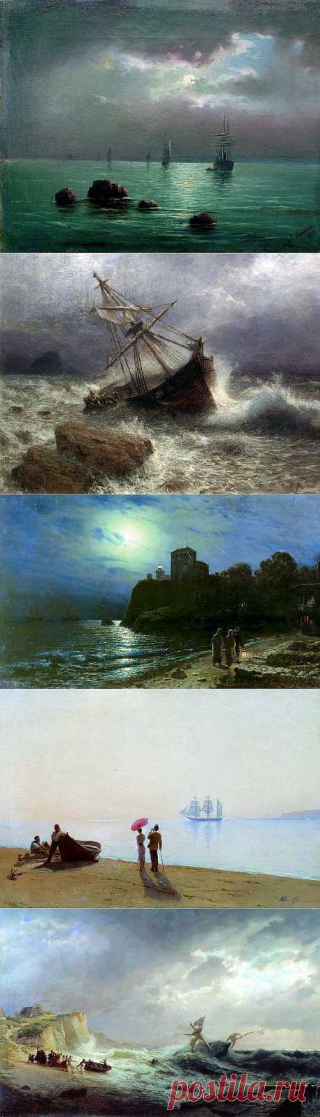 Русский художник-маринист Лев Лагорио (1826-1905).