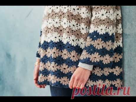 13. Türchen fürs Ahrtal öffnen - Pulli Flower-Power häkeln