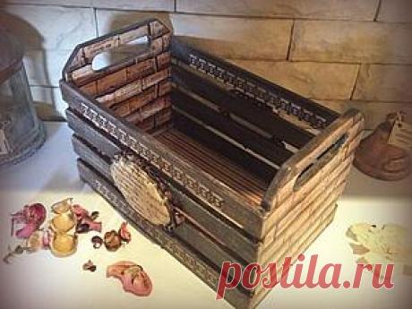 Мастер-класс: кухонный ящик под старину - Ярмарка Мастеров - ручная работа, handmade
