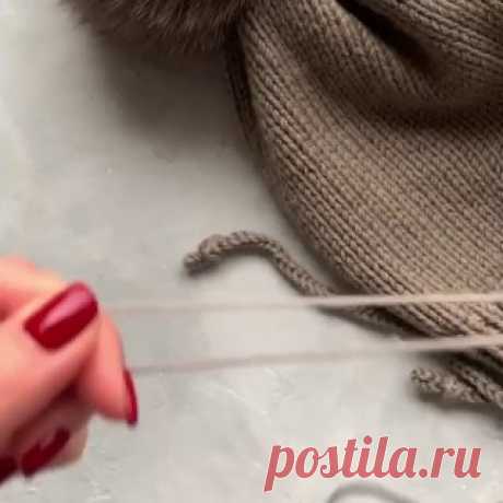 Ручки вяжут и шьют | Вязание и рукоделие Как быстро связать завязки для  шапки