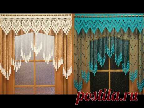 Beautiful and amazing ideas of crochet door curtain's for door decoration