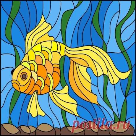 Pin by Jody McCune on Happy Color - Sea Life Каменное искусство, Витражи, Рисунки в Яндекс.Коллекциях
