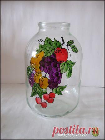 Витражи на банках. Декор баночек — Сделай сам, идеи для творчества - DIY Ideas
