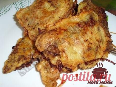 Отбивные из печени, а вы готовили такое блюдо? Рецепт. Фото