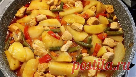 Филе индейки с овощами