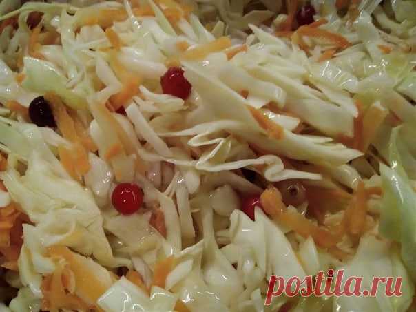 МАРИНОВАННАЯ КАПУСТА
рецептик от Василисы Смирновой

Итак готовим :
Нам понадобится
3 кг капусты
3 средние морковки
1 яблоко по желанию
100 гр клюквы -у меня замороженная

Капусту мелко шинкуем в кастрюлю ,морковку трем,клюкву , всё перемешиваем

Готовим маринад :
1 л.воды
1 ст.подсолнечного масла
1 ст.сах.песка
2 ст л соли
0.75 мл уксуса 9 процентов
2 головки чеснока измельчённого

В кипящую воду добавляем все ингридиенты , уксус и чеснок в последнюю очередь ,вода закипел...