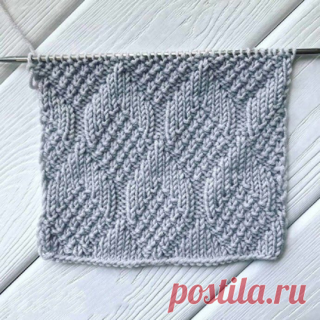 Узор спицами