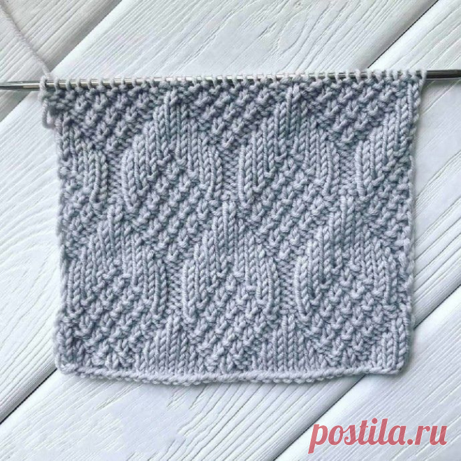 Узор спицами