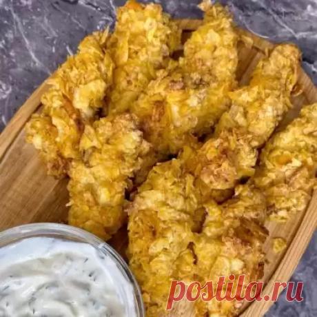Куриные стрипсы, вкуснее, чем в KFC рецепт приготовления блюда занимает 30 мин времени
