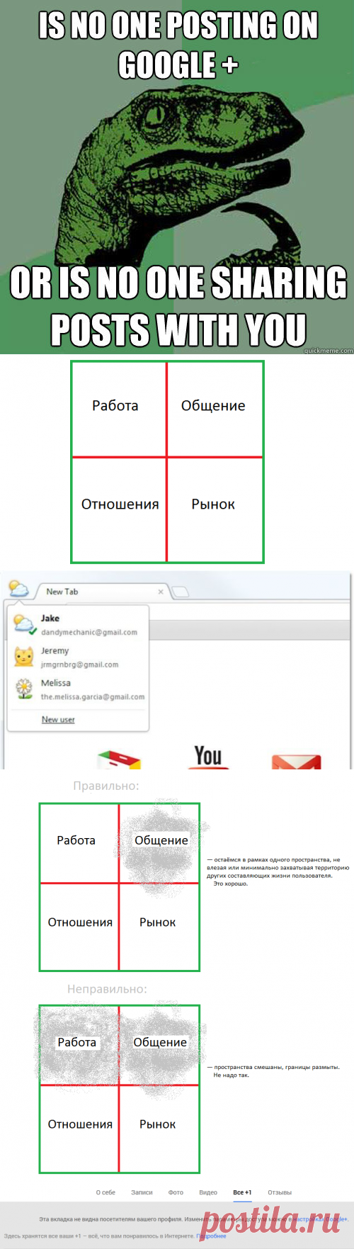 Что не так с Google+ / Хабрахабр