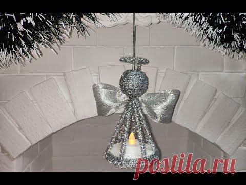 Рождественский ангел / Как сделать ангела своими руками - YouTube