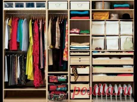 Организация и хранение вещей. Уборка / Одежда /  Home Organizing - YouTube