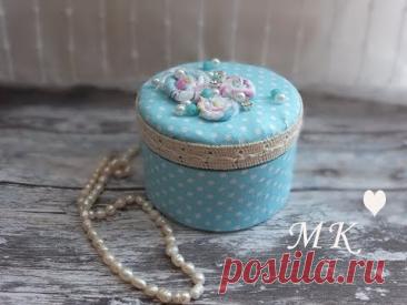 Шкатулка для украшений своими руками/шкатулка для бижутерии мк