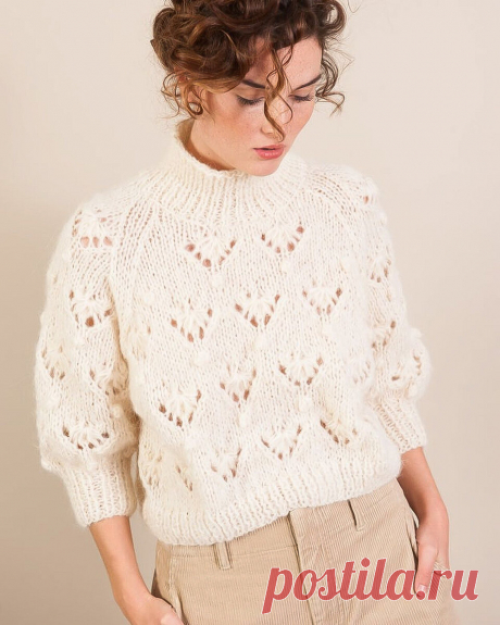 Мягкие, нежные и невесомые вязаные джемперы в оттенках белого: 4 красивые модели с моими схемами | Рекомендательная система Пульс Mail.ru