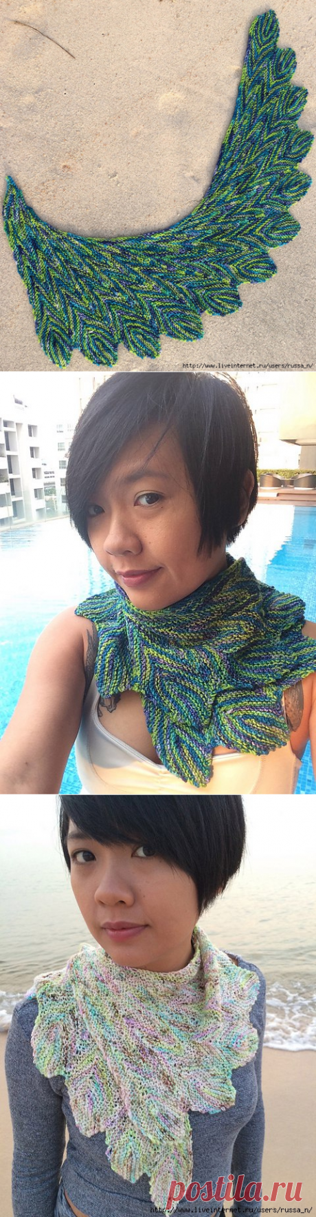 Шалька &quot;Павлинье перо&quot; by Pinpilan Wangsai.