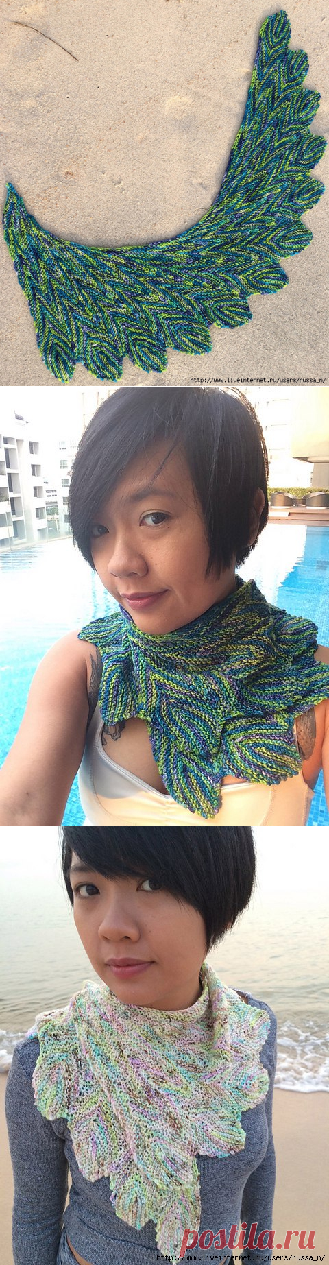 Шалька "Павлинье перо" by Pinpilan Wangsai.