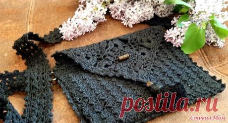 Маленькая сумочка через плечо крючком Добрый весенний день СТРАНОМАМОЧКИ! Скоро лето и так в новь хочется порадовать себя и своих близких. Вновь связала маленькую сумочку.