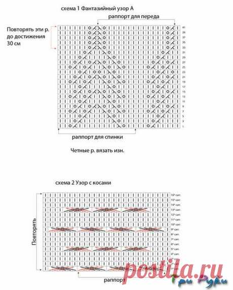 Ажурная фиолетовая туника