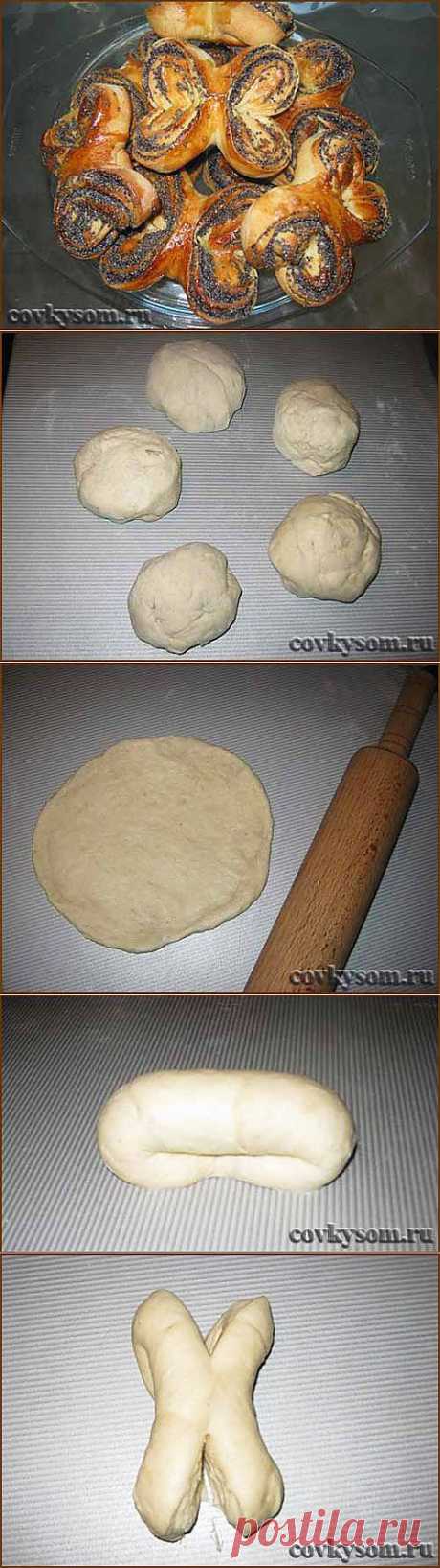 Рецепт плюшек &quot;бабочек&quot; с маком