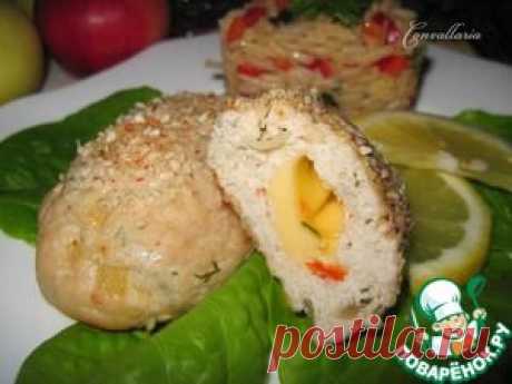 Куриные котлеты с яблоком, болгарским перцем и сыром - кулинарный рецепт