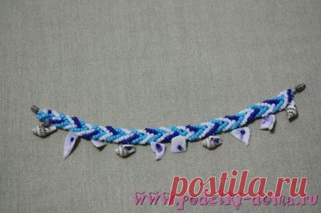 Легкий браслет из бисера - мастер-класс | (: креатифф на дому :)