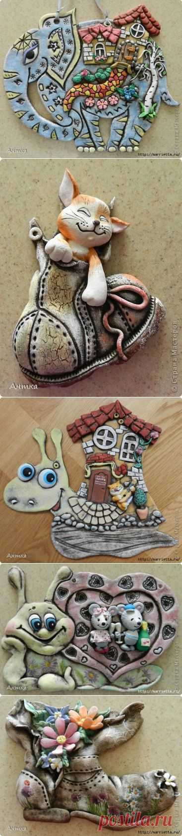 Позитивные мультяшные ПАННО из соленого теста. Мастер-классы