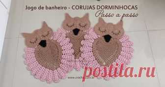 Trilho de mesa corujas passo a passo | Croche.com.br