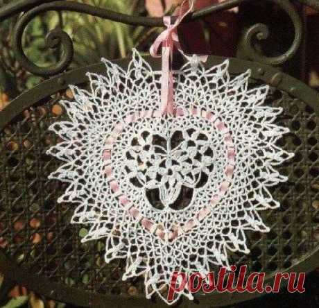 Сердце крючком