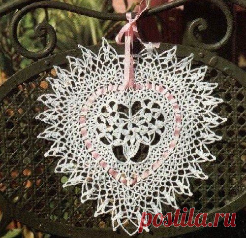 Сердце крючком