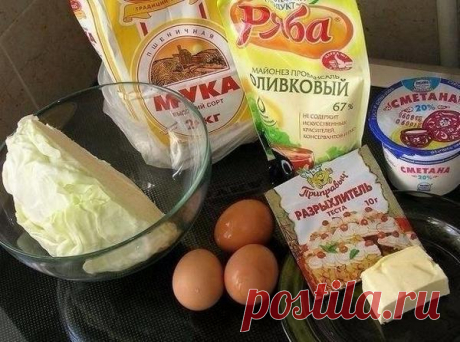 Капустный пирог для ленивых - Простые рецепты Овкусе.ру