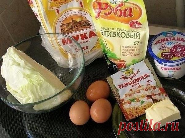 Капустный пирог для ленивых - Простые рецепты Овкусе.ру