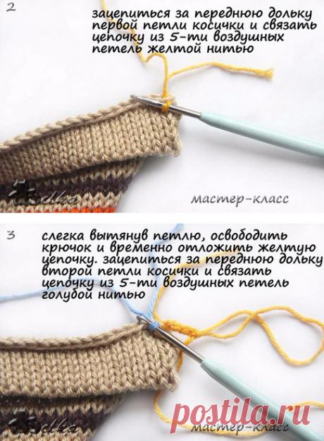 Интересная и простая идея оформления горловины… Неожиданно и очень симпатично! – БУДЬ В ТЕМЕ