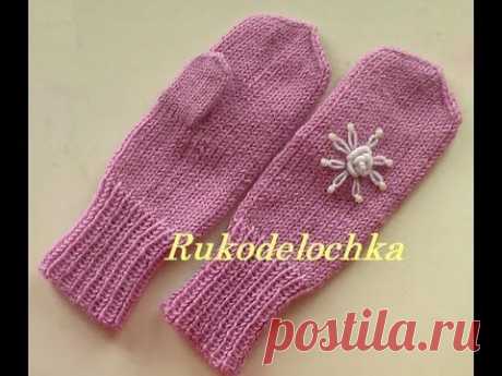 ТЕХНИКА вязания - Вязание варежки схемы жаккардовые узоры - Knitting mittens Jacquard pattern