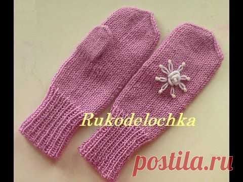 ТЕХНИКА вязания - Вязание варежки схемы жаккардовые узоры - Knitting mittens Jacquard pattern