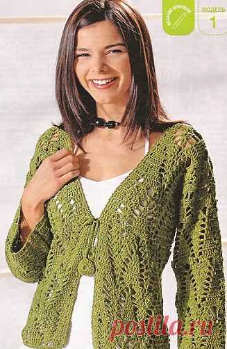 Вязаный жакет