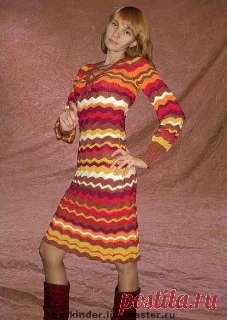 Вязаное платье &quot;Миссони&quot; - платье,вязаное платье,нарядное платье,вечернее платье