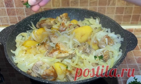 Тушеная Картошка с Мясом