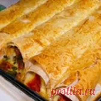 Трубочки из лаваша с сытной начинкой Кулинарный рецепт