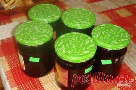 Черника протертая с сахаром