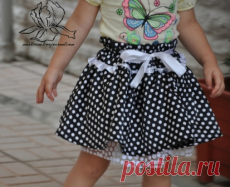 Шьем юбку с фатиновым подъюбником