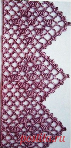 Crochet Edging Pattern Lace Beautiful ornate crochet lacing edge.