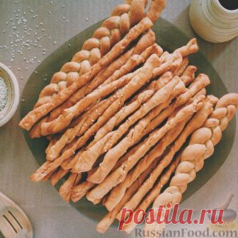 Рецепт: Хлебные сырные палочки на RussianFood.com