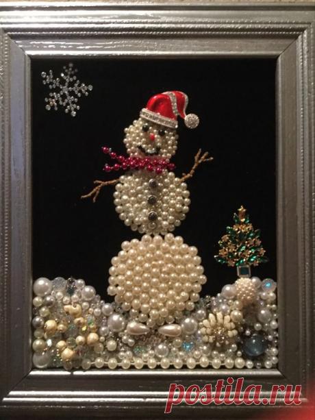 Jeweled snowman