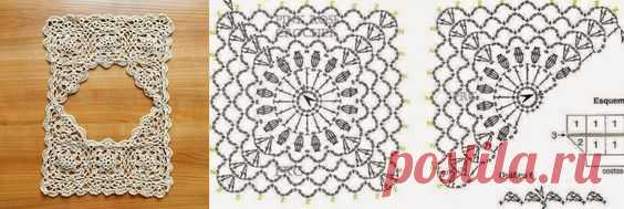 Деталь верха (комбинированное вязание)