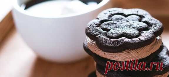 Шоколадное печенье сэндвич - рецепт с фото и видео