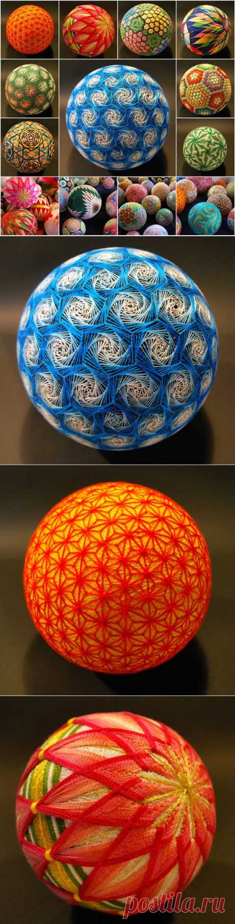 How to DIY Unique Embroidered Temari Balls | iCreativeIdeas.com