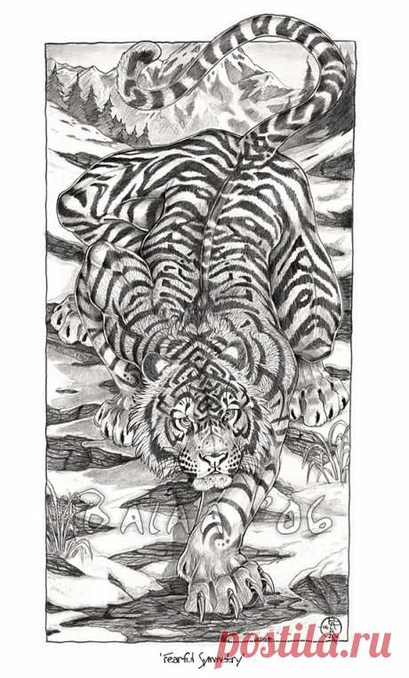 Fearful Symmetry-Graphite Print 8.5x11" on Storenvy