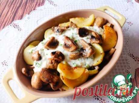 Жареные кабачки с грибами - кулинарный рецепт