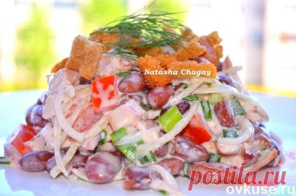 Салат с сухариками